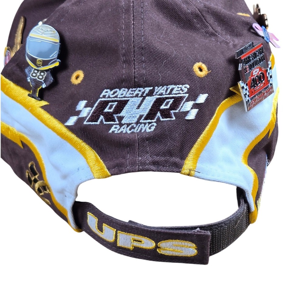 Dale Earnhardt‎ Jr 88 UPS Nascar Racing Baseball Cap with Pins - Picture 9 of 16